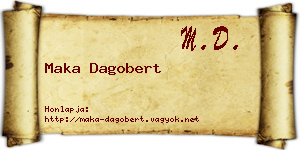 Maka Dagobert névjegykártya